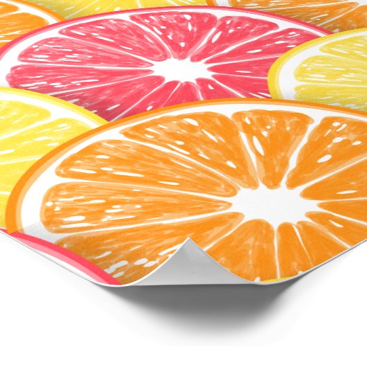 Citrusplakken Poster (Hoek)