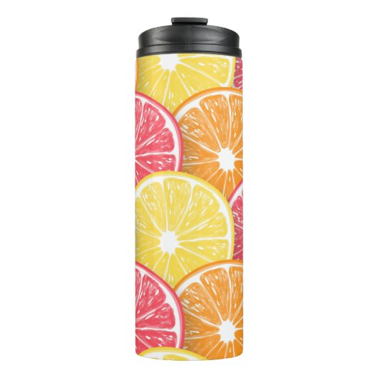 Citrusplakken Thermosbeker (Voorkant)