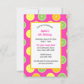 Citrusschijfjes All Occasion Pink Party Kaart (Voorkant)