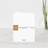 Citrusschijfjes geometrisch op Green Note Kaart (Achterkant)