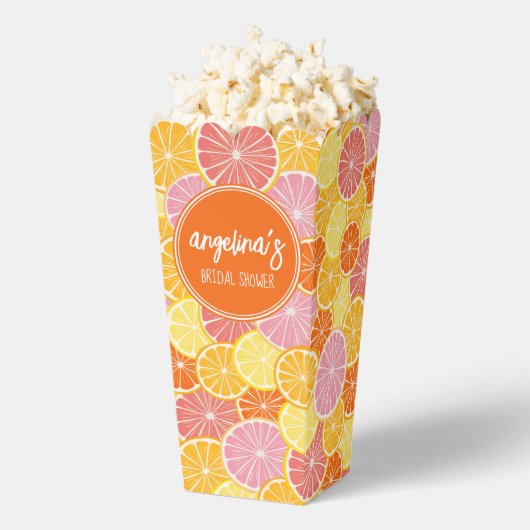 Citrusschijfjes vonden haar belangrijkste knijp Vr Bedankdoosjes (Popped)