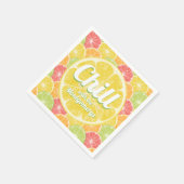 Citrusschijfjes voor de zomer servet (Hoek)