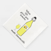 Citrussen tot Limoncello diner servetten (Hoek)