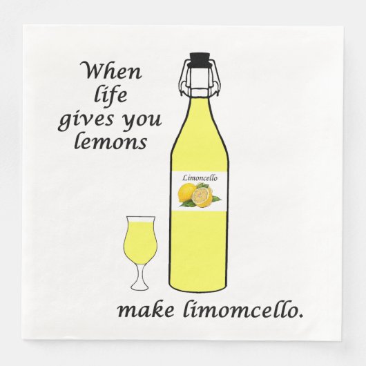 Citrussen tot Limoncello diner servetten (Voorkant)