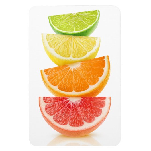 Citrussnijwanden piramide magneet (Verticaal)