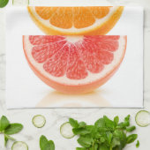 Citrussnijwanden piramide theedoek (Gevouwen)