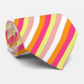 Citrusstreep Stropdas (Opgerold)