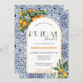 CitrusTegel Vrijgezellenfeest met sinaasappels Kaart (Voorkant / Achterkant)