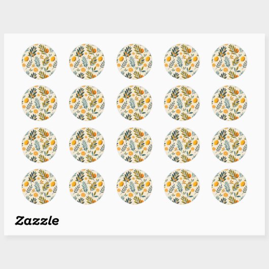 citrustuin ronde sticker (Vel)