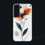 citrusvaren samsung galaxy hoesje<br><div class="desc">Fijne oranje en groene bloemenelementen dansen in een verfrissend citruspalet.</div>
