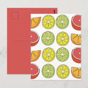 Citrusvrucht briefkaart