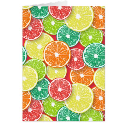 Citrusvrucht schijven pop art 2 (Voorkant)