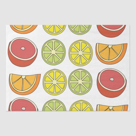 Citrusvrucht tissuepapier (Voorkant)