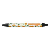 citrusvrucht van Manderin Zwarte Inkt Pen (Voorkant)