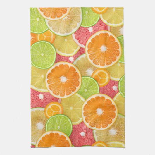 Citrusvruchten achtergrond theedoek (Verticaal)