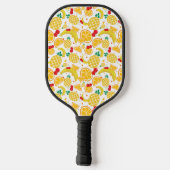 Citrusvruchten Ananas Sinaasappels Banaan Cherry Pickleball Paddle (Achterkant)