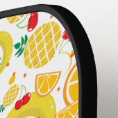 Citrusvruchten Ananas Sinaasappels Banaan Cherry Pickleball Paddle (Links Detail)