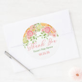 Citrusvruchten & Baby showers Favor Ronde Sticker (Envelop)