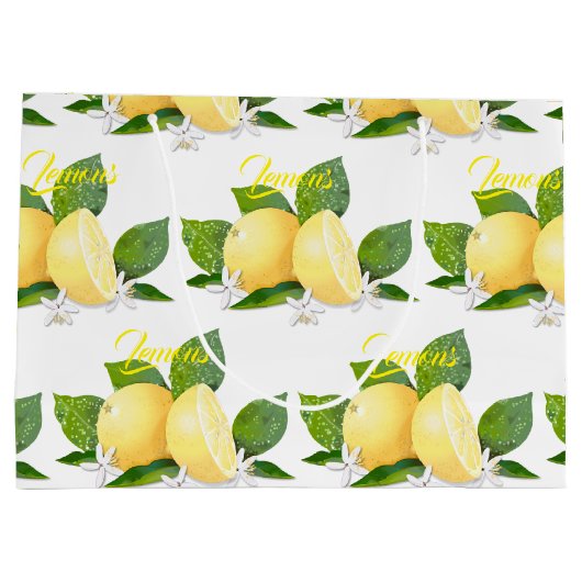 Citrusvruchten botanisch groot cadeauzakje (Achterkant)