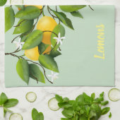 Citrusvruchten botanisch theedoek (Gevouwen)