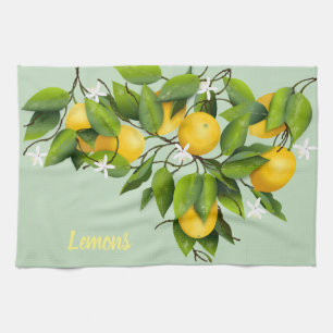 Citrusvruchten botanisch theedoek