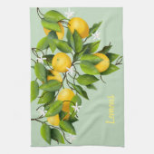 Citrusvruchten botanisch theedoek (Verticaal)