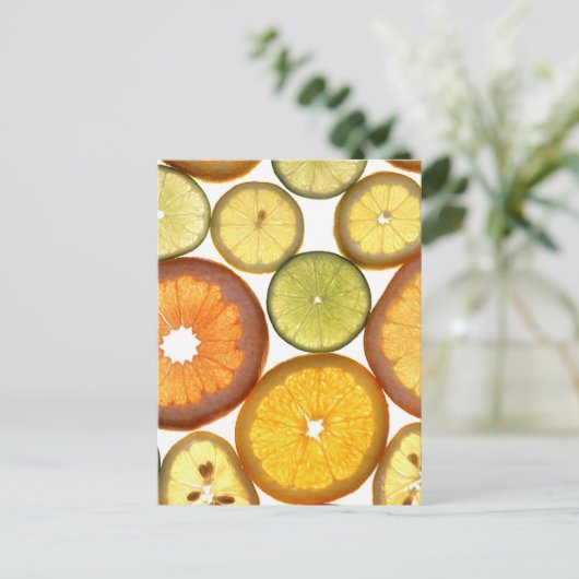citrusvruchten briefkaart (Staand voorkant)