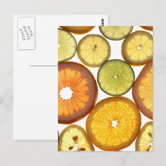 citrusvruchten briefkaart (Voorkant / Achterkant)