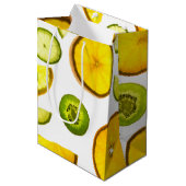 Citrusvruchten Cadeaubag Medium Cadeauzakje (Voorkant Gekanteld)