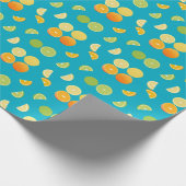 Citrusvruchten Cadeaupapier (Hoek)