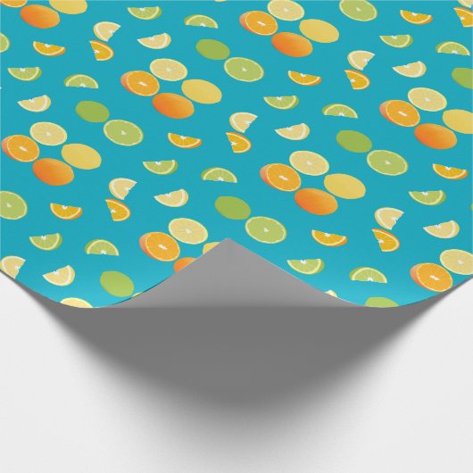 Citrusvruchten Cadeaupapier (Hoek)