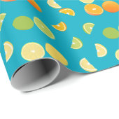 Citrusvruchten Cadeaupapier (Rol Hoek)