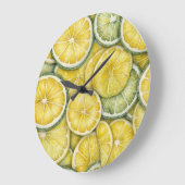 Citrusvruchten Citroen Wandklok (Hoek)