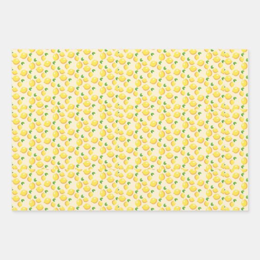 Citrusvruchten, citroenen, vers en helder inpakpapier vel (Voorkant)