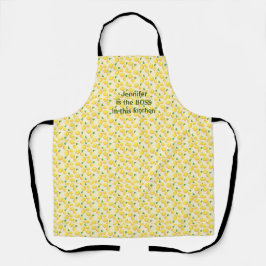 Citrusvruchten, citroenen, vers en helder schort