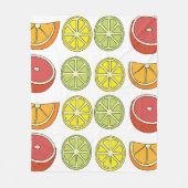 Citrusvruchten Fleece Deken (Voorkant)