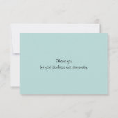 Citrusvruchten in Waterverf Dank u Bedankkaart (Achterkant)