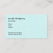 Citrusvruchten in Waterverf op gestreept patroon Visitekaartje (Achterkant)