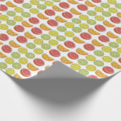 Citrusvruchten Kleurrijk Zomer Verjaardagsfeest Cadeaupapier (Hoek)