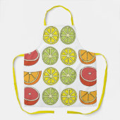Citrusvruchten Kleurrijke Chef Verjaardag Schort (Voorkant)