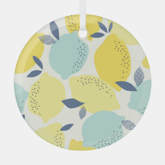 Citrusvruchten, levendig naadloos patroon. glas ornament