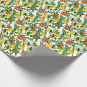 Citrusvruchten, levendige waterverf. cadeaupapier (Hoek)