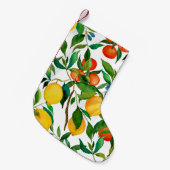 Citrusvruchten, levendige waterverf. kleine kerstsok (Voorkant (Hangend))