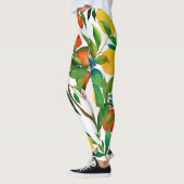 Citrusvruchten, levendige waterverf. leggings (Links)