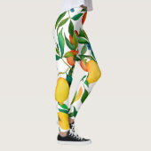 Citrusvruchten, levendige waterverf. leggings (Rechts)