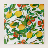 Citrusvruchten, levendige waterverf. legpuzzel (Horizontaal)