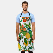 Citrusvruchten, levendige waterverf. schort (Gedragen)