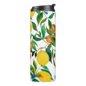 Citrusvruchten, levendige waterverf. thermosbeker (Gedraaid links)
