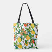 Citrusvruchten, levendige waterverf. tote bag (Achterkant)