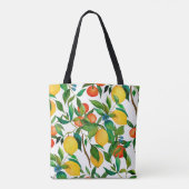 Citrusvruchten, levendige waterverf. tote bag (Achterkant)